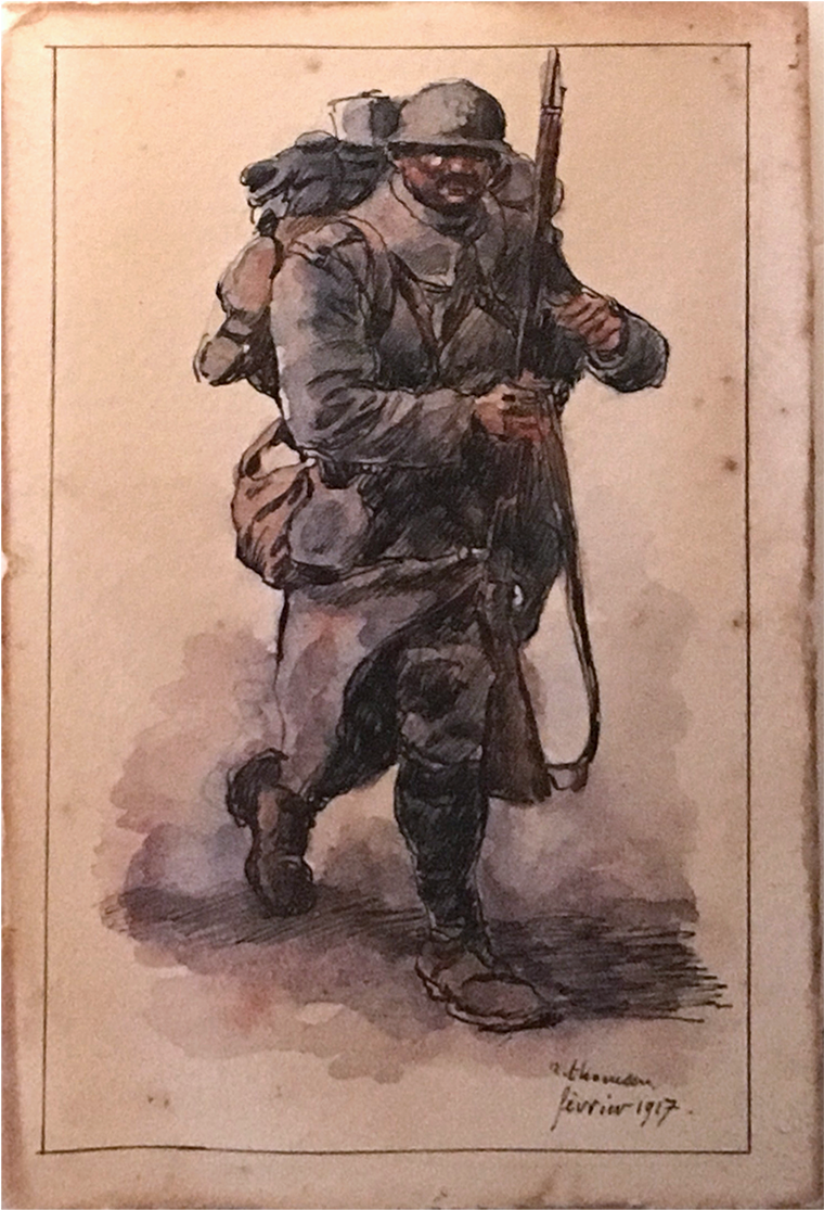 French School “soldier In Full Gear”, - Infantry (1400x1400), Png Download