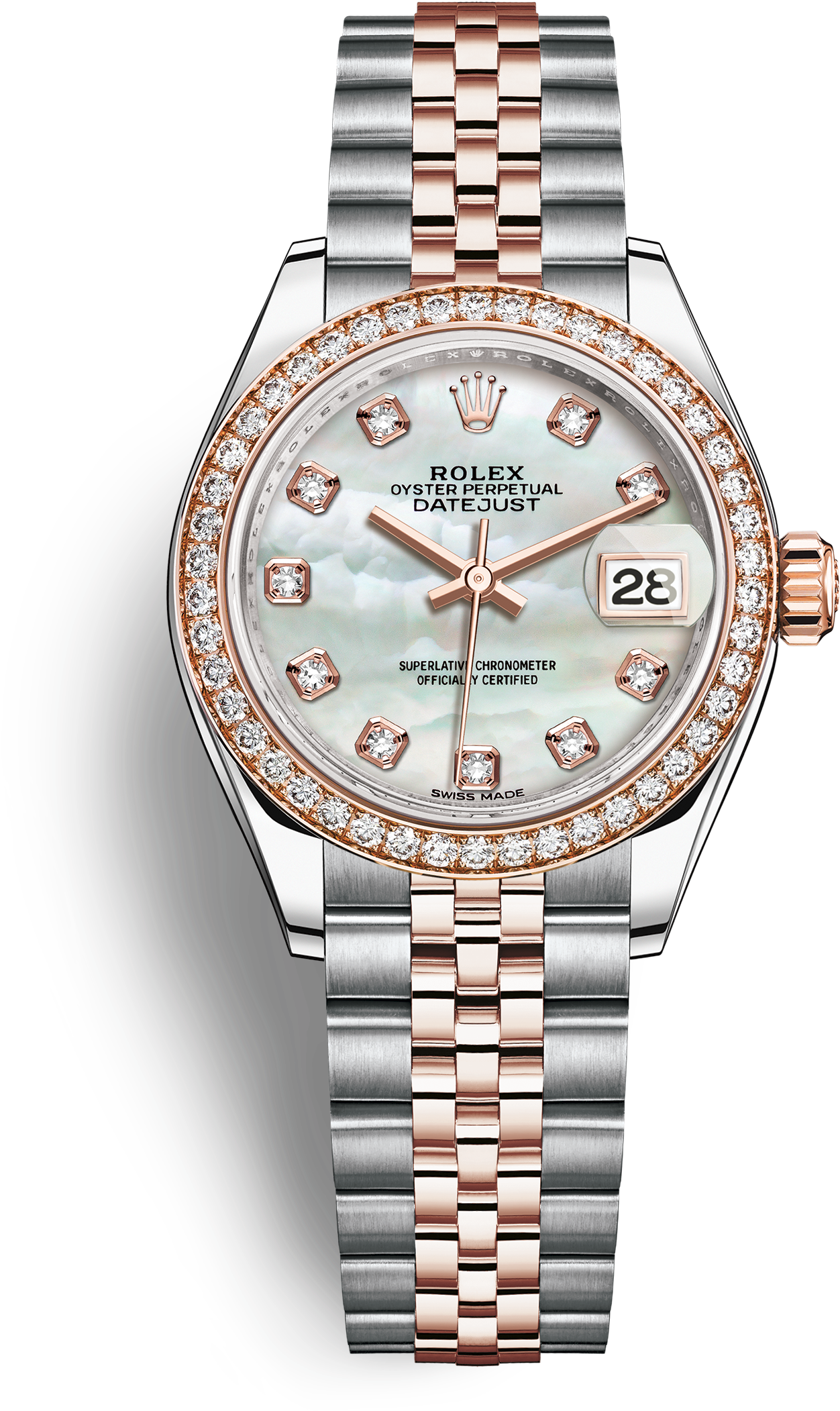 Lady-datejust - Rolex Lady-datejust 28 M279381rbr-0013 (3000x3000), Png Download