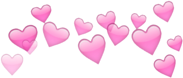 Emojis Hearts Macbookheart Filter Snapchat Lenses Snapc - Snapchat Heart Filter Transparent (500x391), Png Download