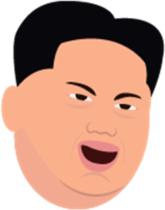 Kimunji - Kim Jong Un Emoji Png (745x745), Png Download