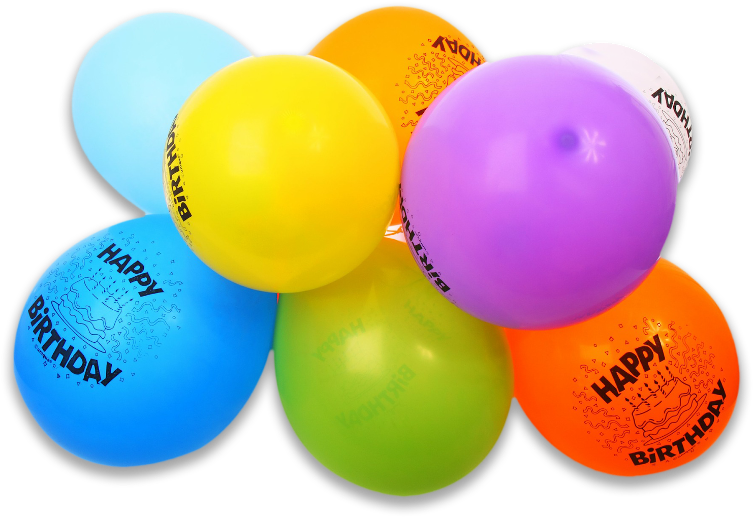 Birthday Decoration Items Png - Happy Birthday Balloons Images Png (1600x1067), Png Download