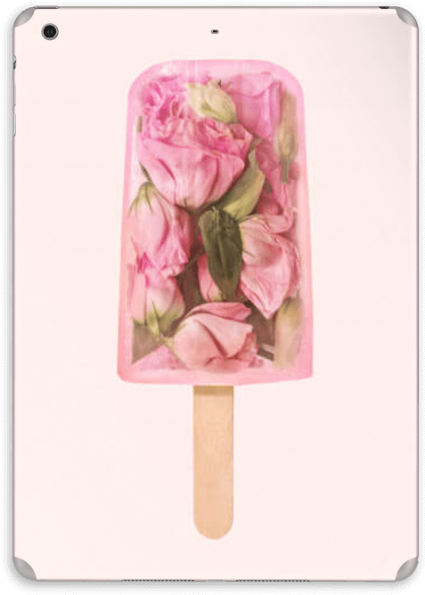 Rose Garden Popsicle - Floral Popsicle (573x800), Png Download