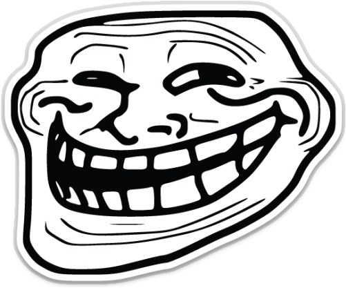 Trollface Sticker - Trollface Png (375x375), Png Download