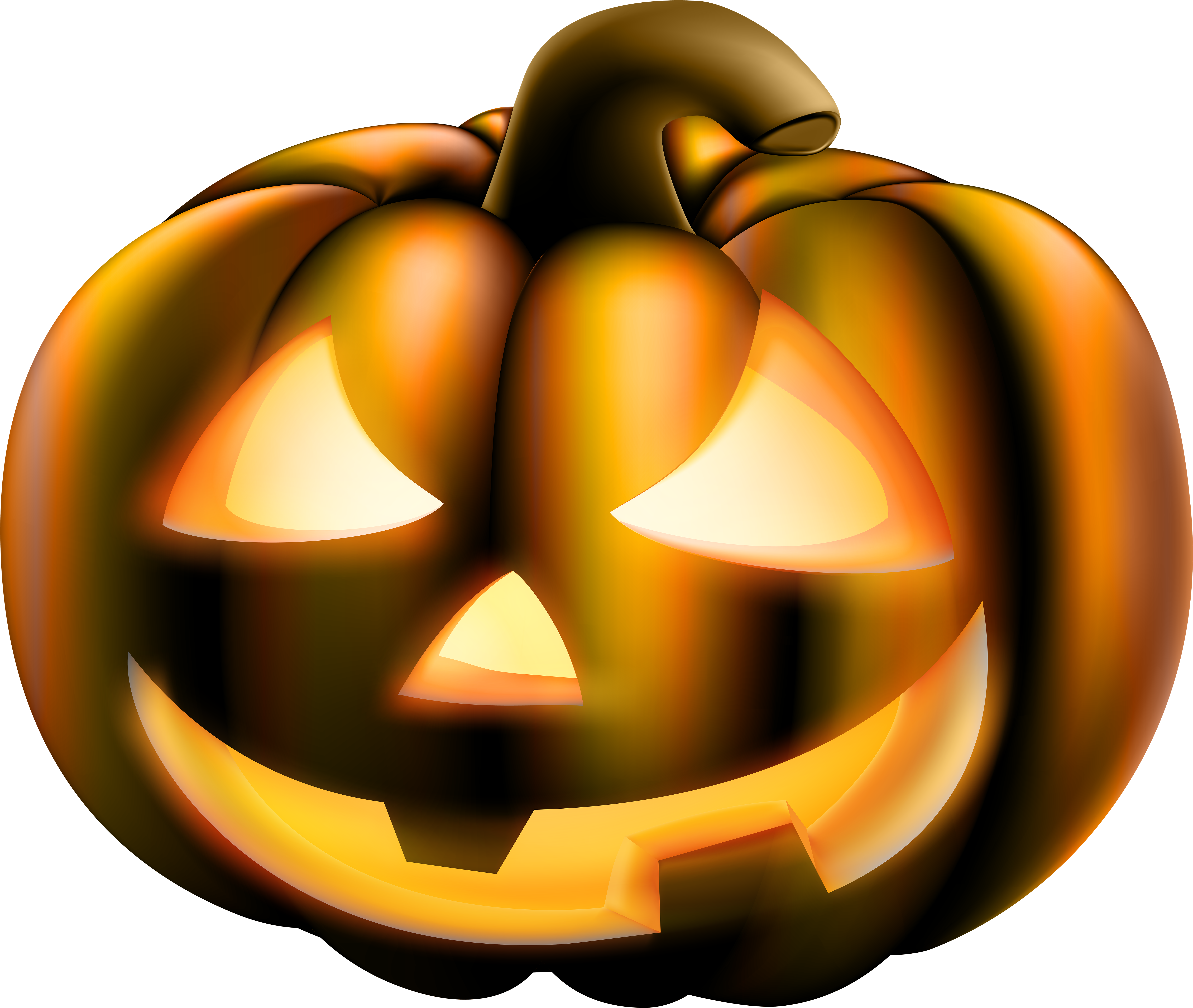 Halloween Scary Pumpkin (7000x5913), Png Download
