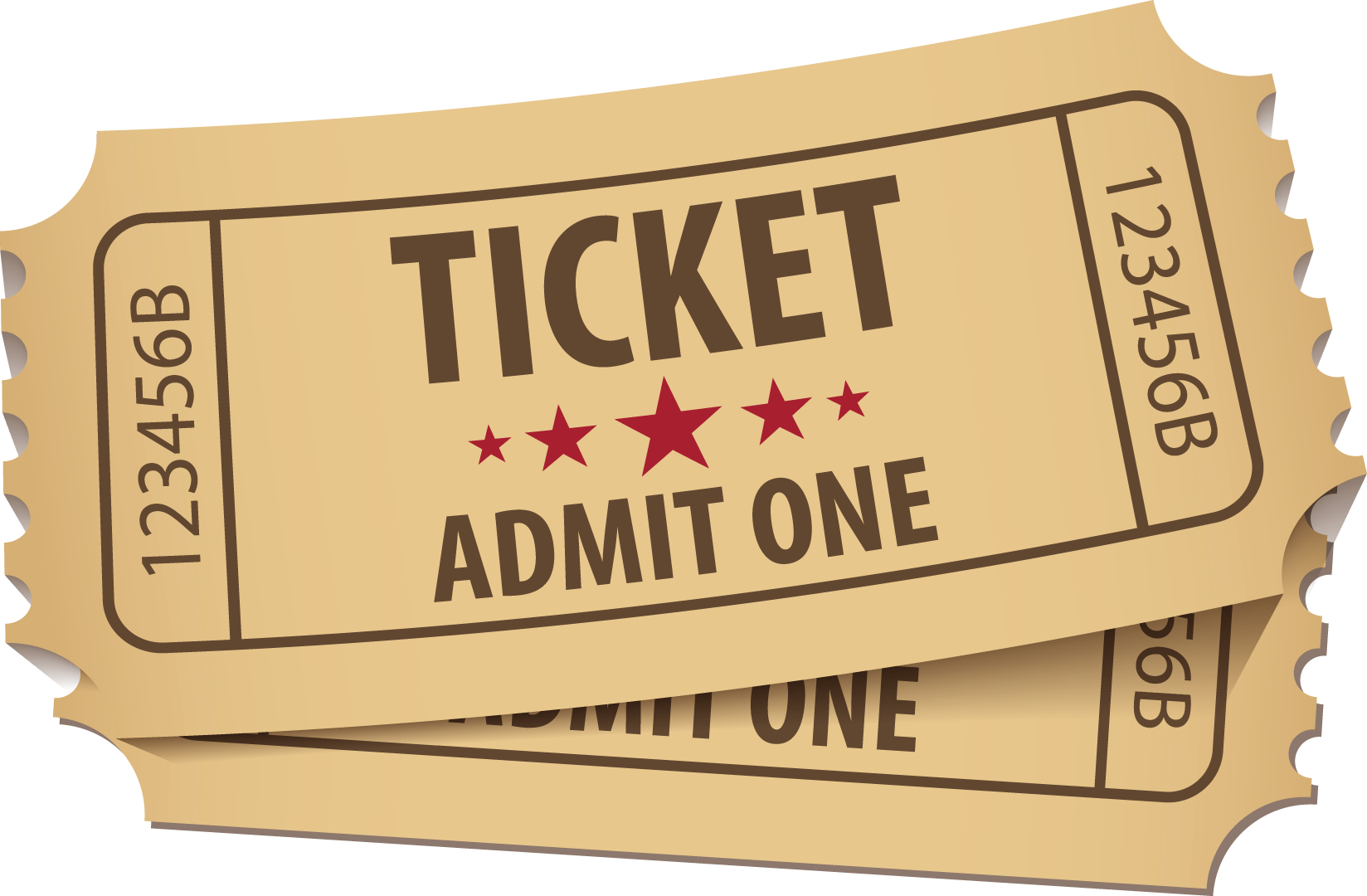 Ticket Png Free Download - Free Ticket Png (1648x1080), Png Download