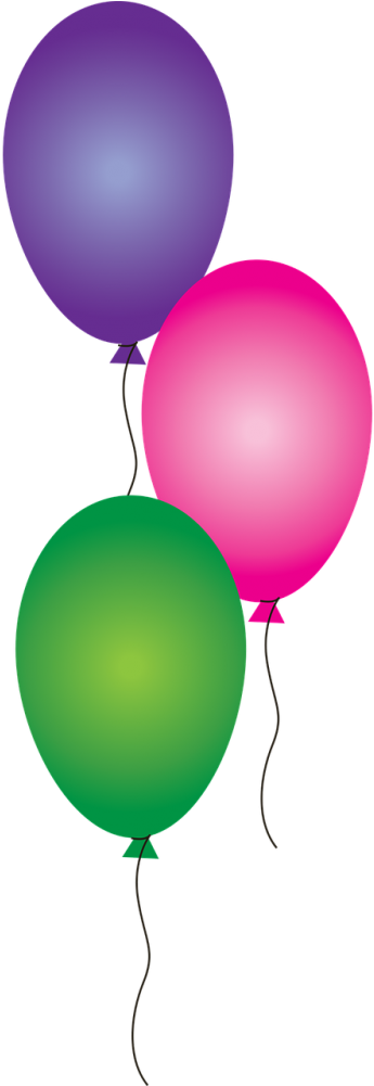 Birthday,birthday Balloons, - Birthday (500x1000), Png Download