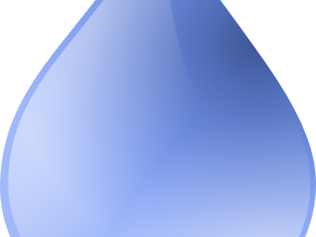 Drawn Raindrops Big - Water (640x480), Png Download