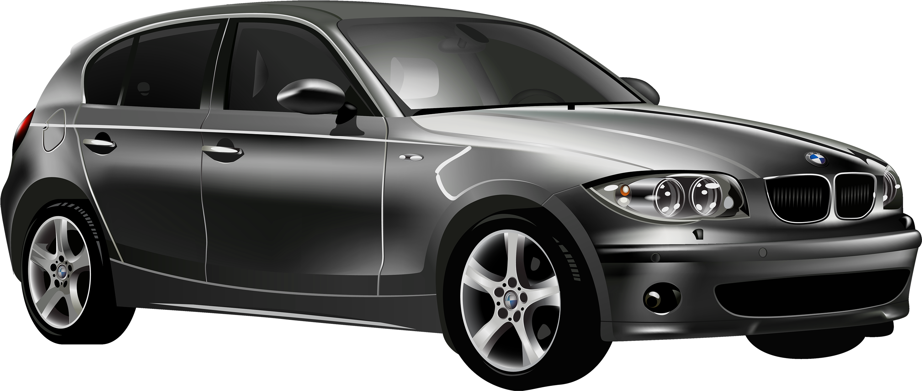 Black Bmw Car Png Clipart - Bmw Car Png (3000x1316), Png Download