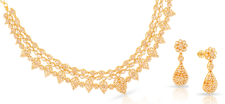 About Era - Malabar Gold Short Necklace (749x338), Png Download