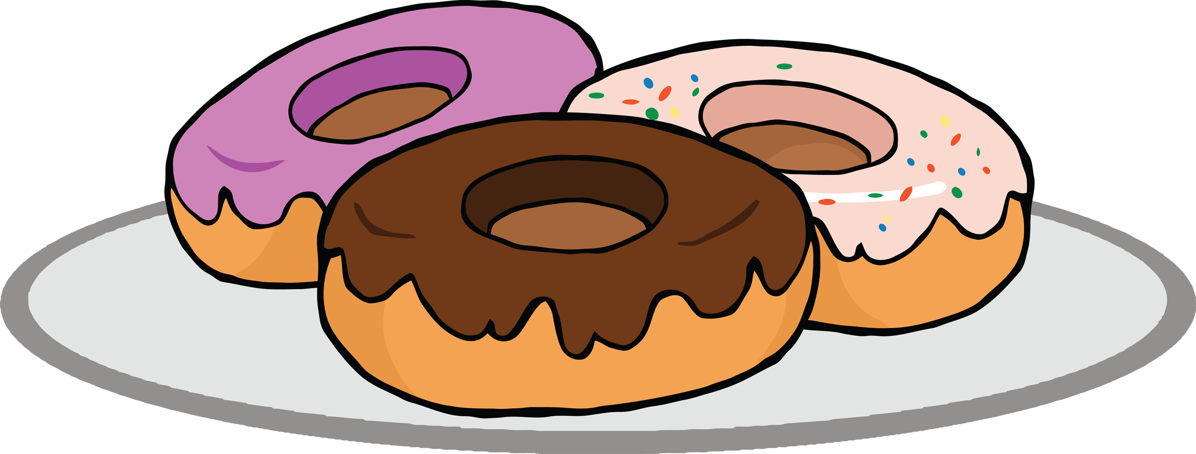 Jpg Transparent Stock Collection Box High Quality Free - Donut And Coffee Clipart (2400x911), Png Download