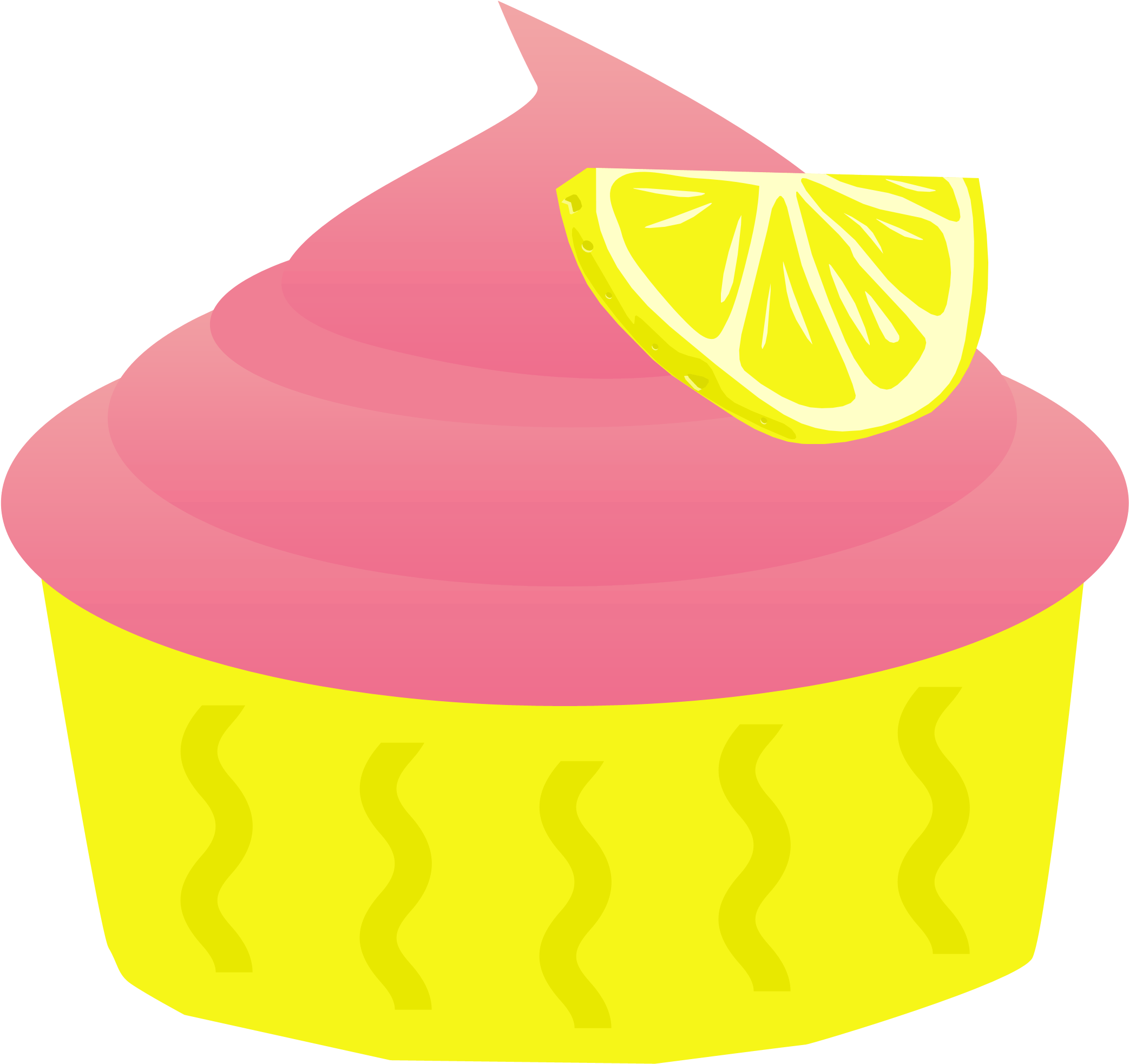 Glass Cupcake Cliparts - Pink Lemonade Clipart Png (2202x2202), Png Download