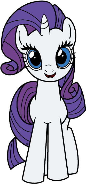 Rarity - Clip Art Rarity Little Pony (345x715), Png Download