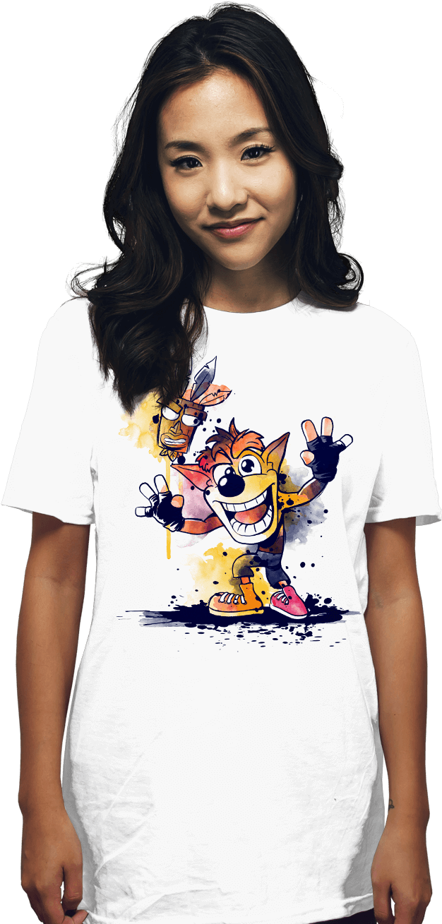 Watercolor Bandicoot - Let's Summon Demons Shirt (900x1322), Png Download
