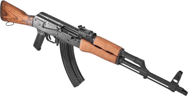 Gun Ak - Gun Ak 47 Png (640x326), Png Download