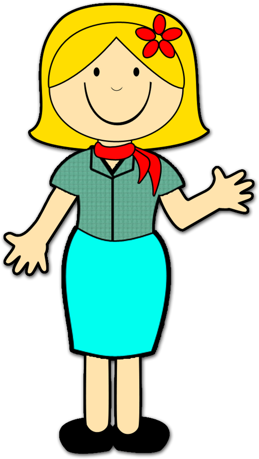 Teacher Clipart Freebie - Teacher Clipart Black And White (1236x1600), Png Download