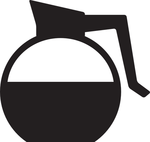 Carafe, Coffee, Diner, Drip, Kitchen - Coffee Pot Clipart (358x340), Png Download