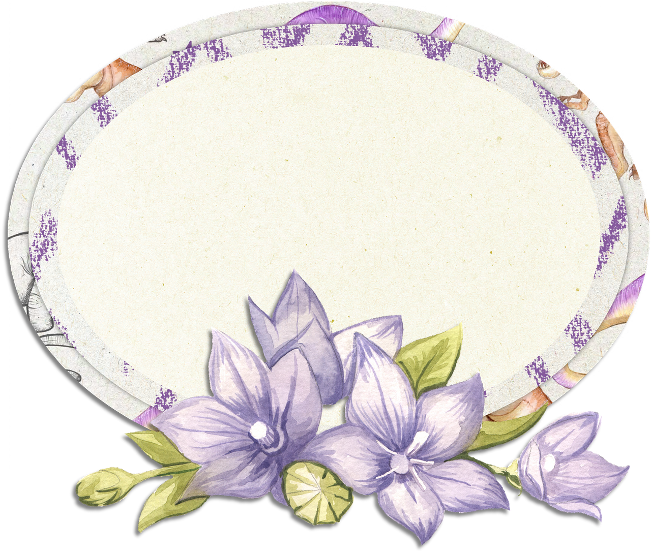 Label Watercolor Purple - Watercolor Painting (1280x1090), Png Download