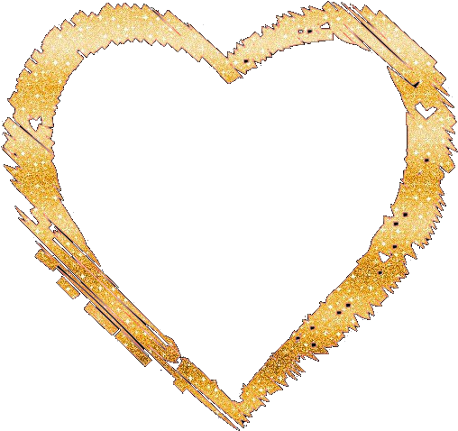 Gold Glitter Heart Png Transparent Gold Glitter Heart - Gold (570x570), Png Download