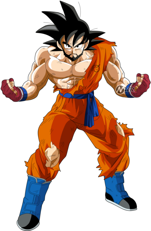 38 Images About Anime & Dbz 🐉✨🔥 On We Heart It - Goku Beard (500x745), Png Download