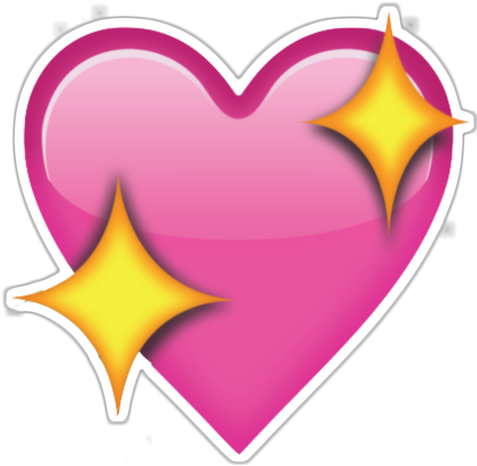 Download HD Pink Emoji Heart Png Transparent PNG Image - NicePNG.com, image size:1670x1631