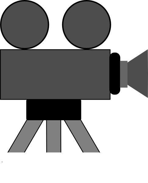 Movie Camera Clipart - Video Camera Clipart (486x598), Png Download