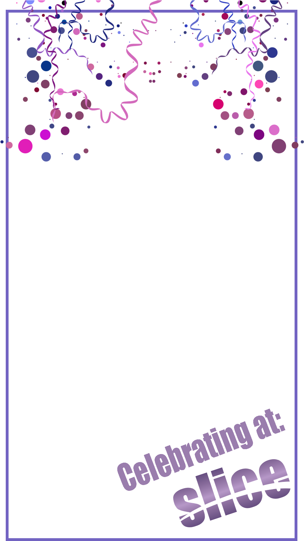 Celebrate Snapchat Filters Png - Transparent Background Confetti (1080x1920), Png Download