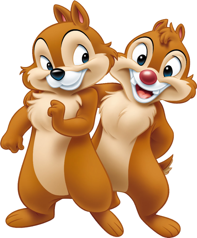 Clipart Squirrel Movie Disney - Chip And Dale (825x998), Png Download