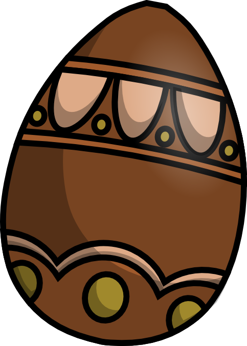 Free Brown Easter Egg Clip Art - Easter Brown Eggs Clip Art (483x677), Png Download