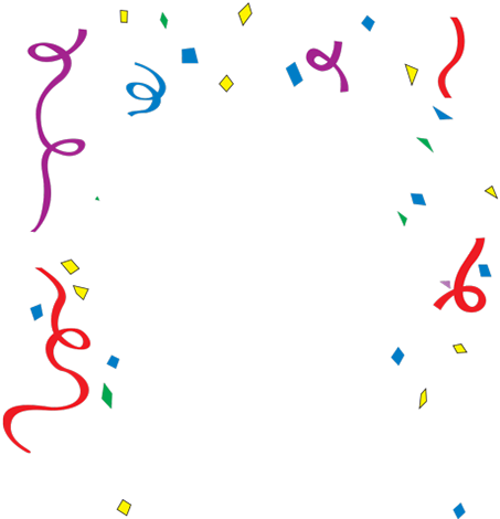 Confetti Transparent Png Pictures - Pemenang Kocokan 6 Arisan Mapan (453x470), Png Download