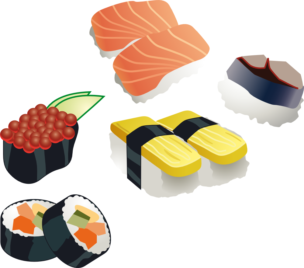 Sushi Clipart (800x705), Png Download