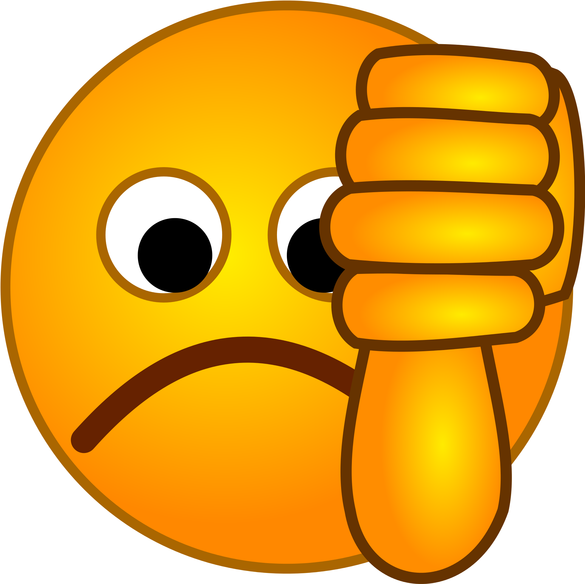 Thumbs Down Views - Thumbs Down Smiley Png (1024x1024), Png Download