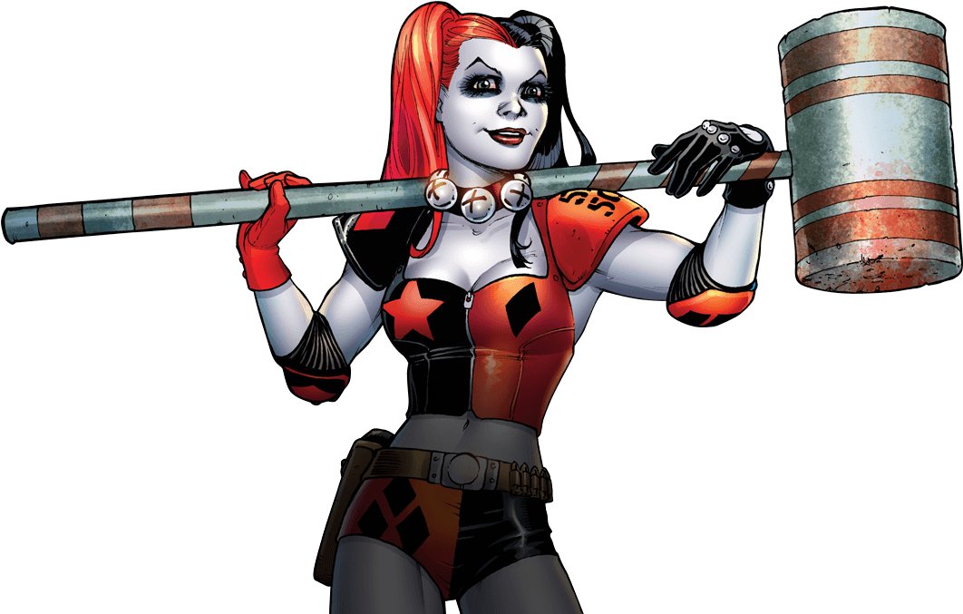 Harley Quinn Transparent - Harley Quinn Comic Png (1073x682), Png Download