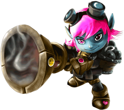 League Of Legends Free Champions - League Of Legends Tristana Png (418x369), Png Download