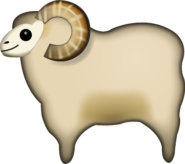 Download Sheep Emoji Png - Sheep Emoji (640x566), Png Download
