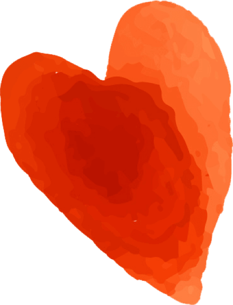 Beautiful Watercolor Heart Stickers Messages Sticker-2 - Watercolor Painting (472x618), Png Download