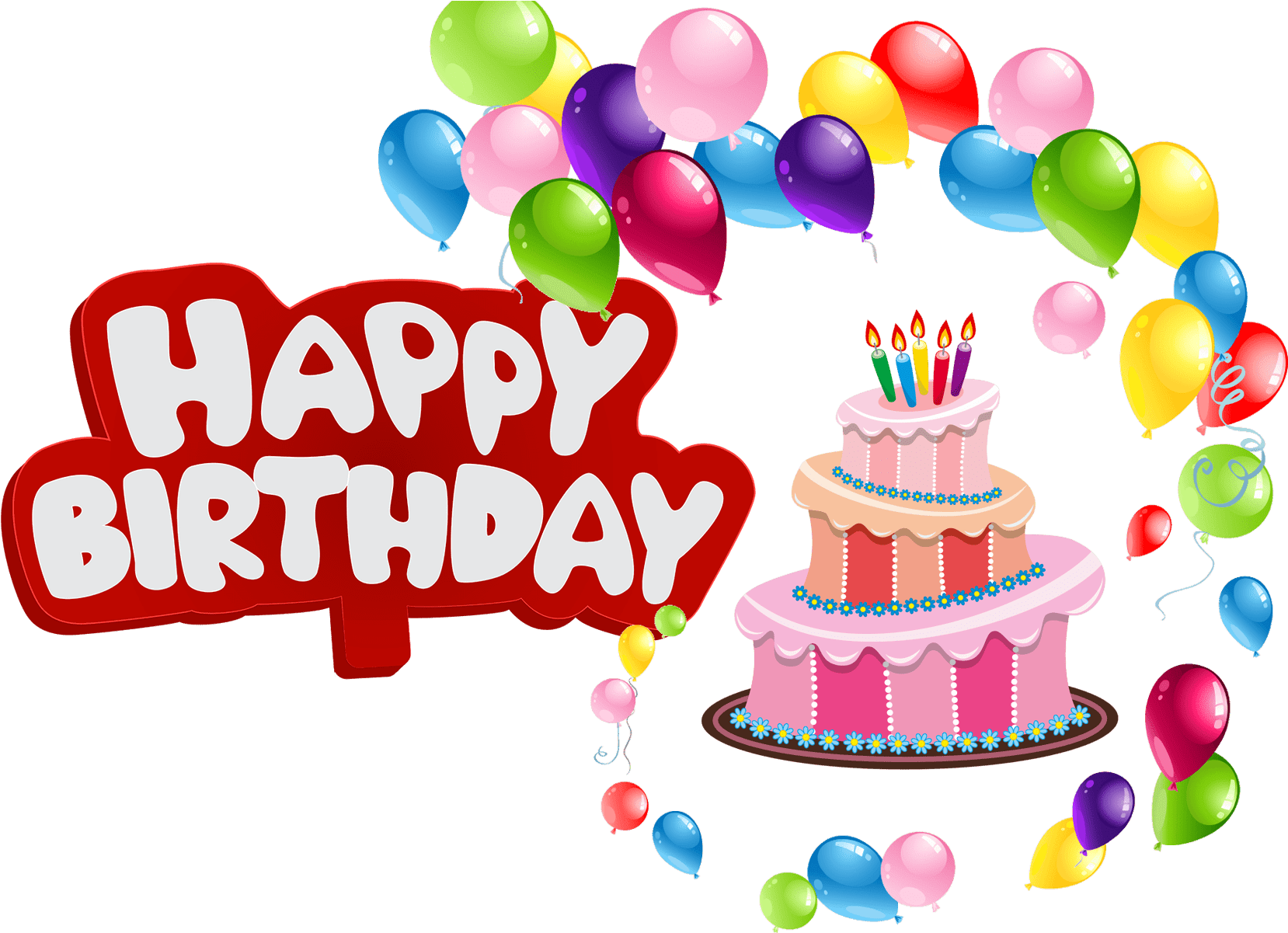Happy Birthday Balloons Png Names - Happy Birthday Balloon Png (1920x1200), Png Download