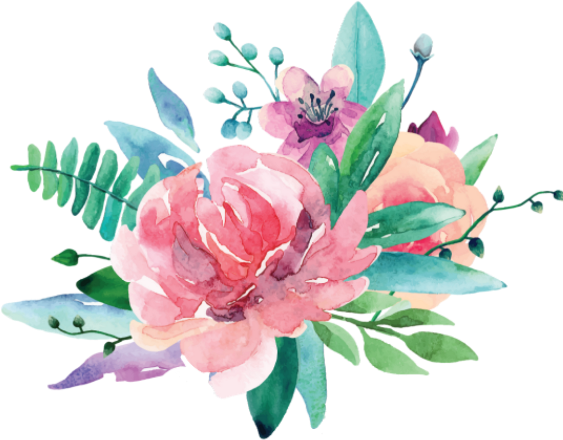 Ftestickers Watercolor Flowers Pink - Tải Nhãn Dán Picsart Hoa Giả (1162x1024), Png Download