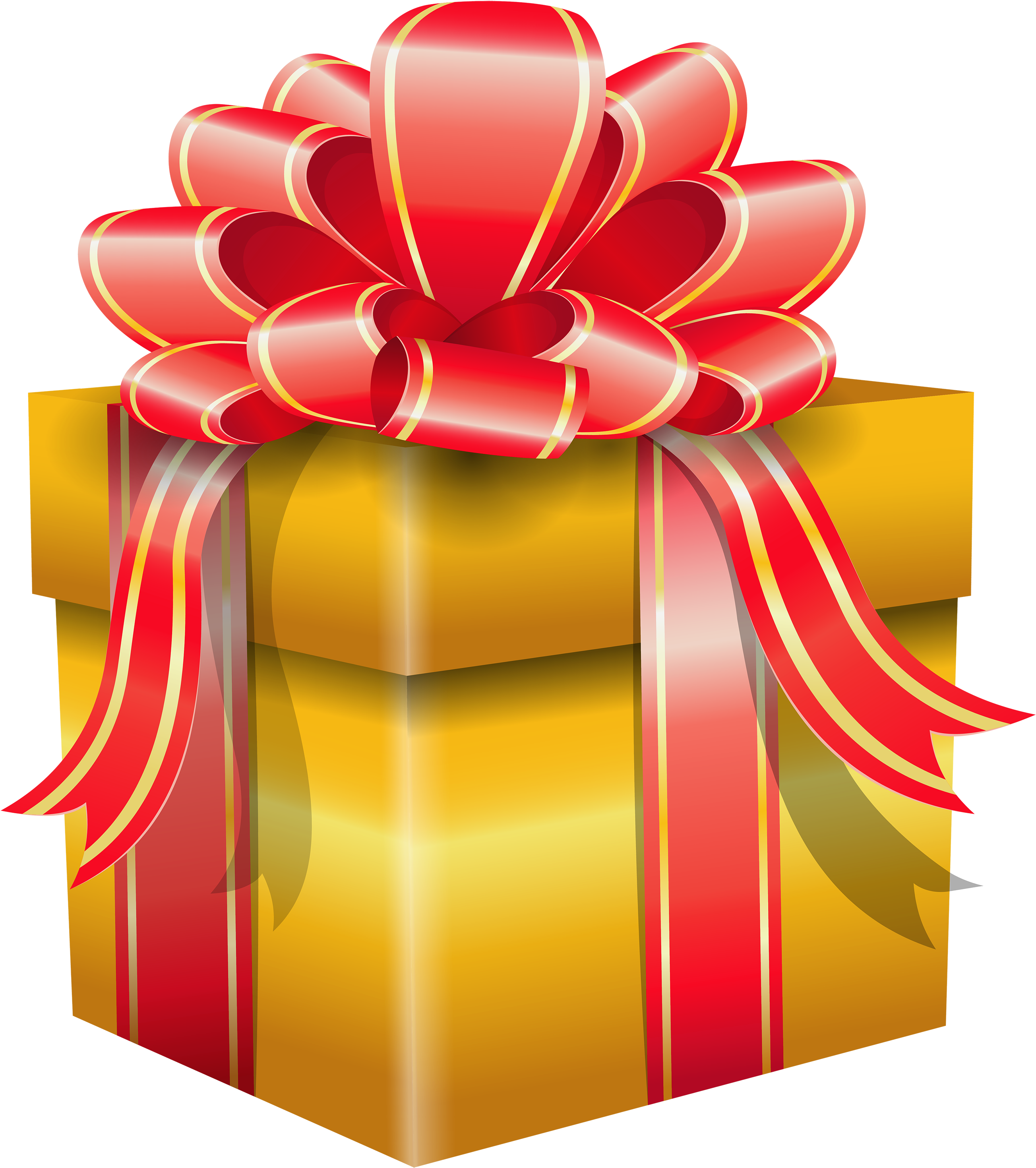 Yellow Gift Box Png Clipart - Gift (2665x3000), Png Download