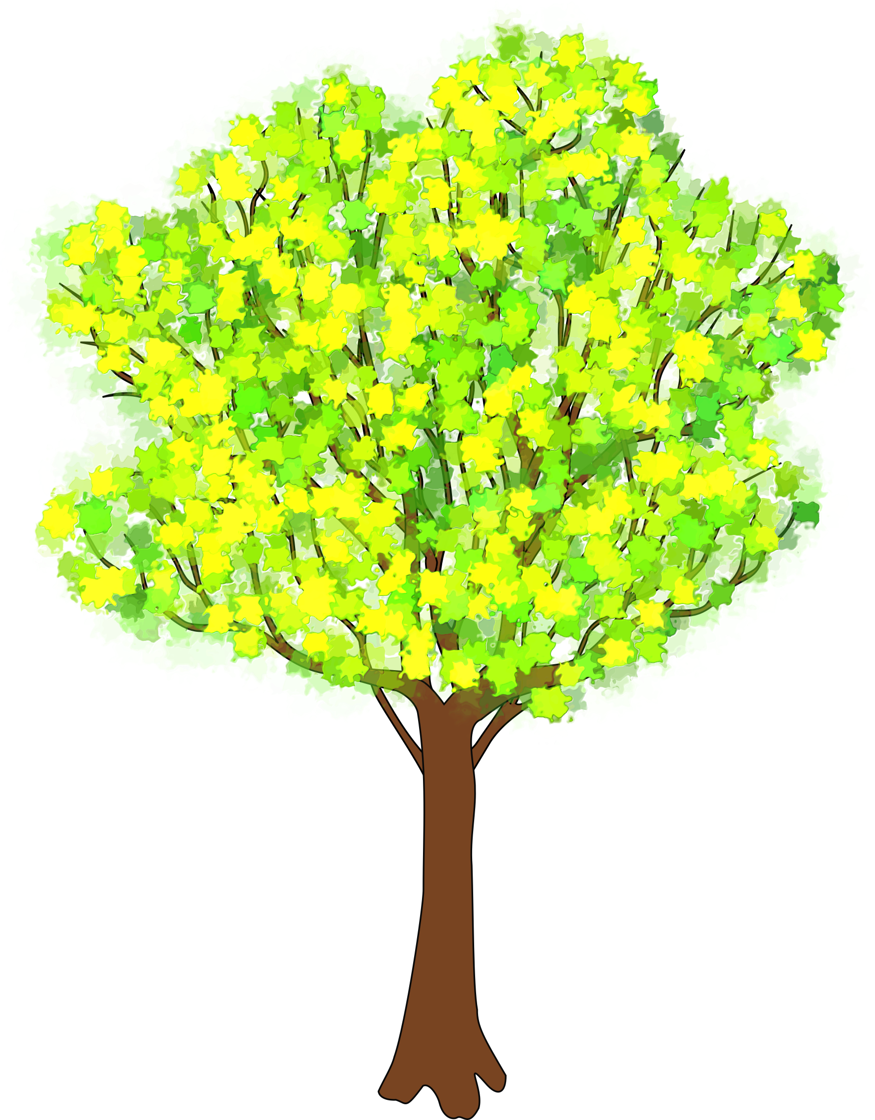 This Free Icons Png Design Of Tree In Spring (2082x2400), Png Download