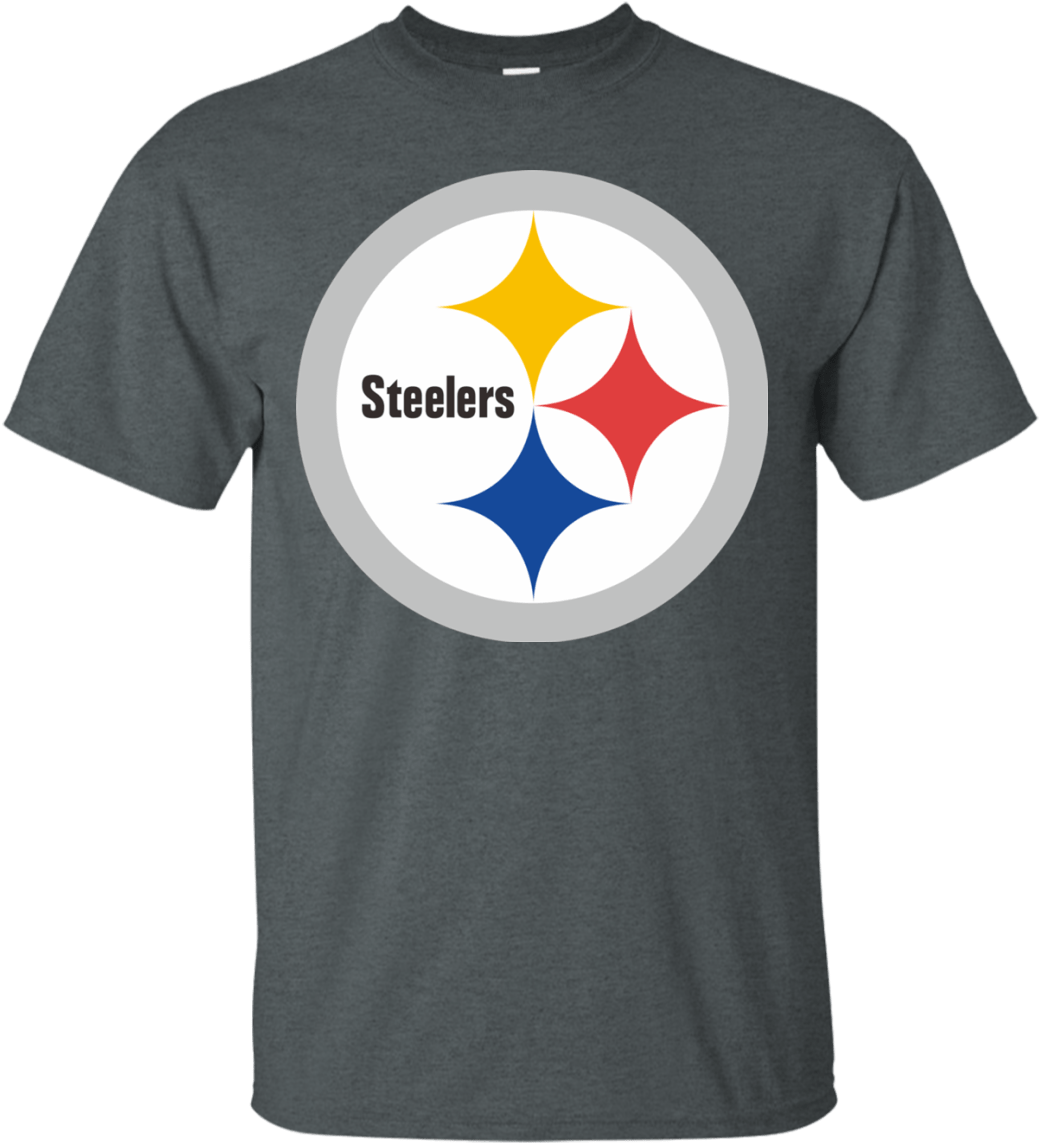 Pittsburgh Steelers Logo Football Men's T-shirt - Logos And Uniforms Of The Pittsburgh Steelers (1155x1155), Png Download