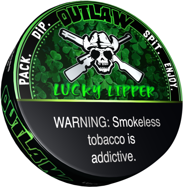 Outlaw Lucky Lipper Flavor Dip Tobacco - Lucky Lipper Dip (600x597), Png Download