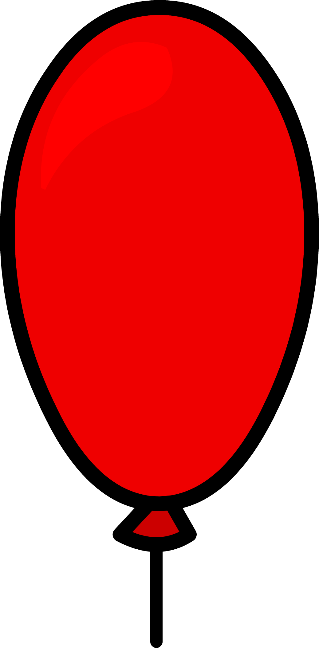 Red Balloon - Png (1038x2108), Png Download
