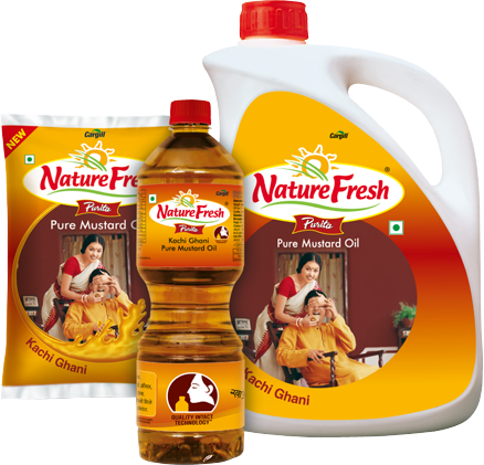 Mustard Oil - Nature Fresh Mustard Oil (438x421), Png Download