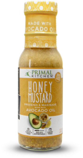 Honey Mustard Vinaigrette & Marinade - Primal Kitchen - Honey Mustard Vinaigrette - 8 Oz. (600x600), Png Download