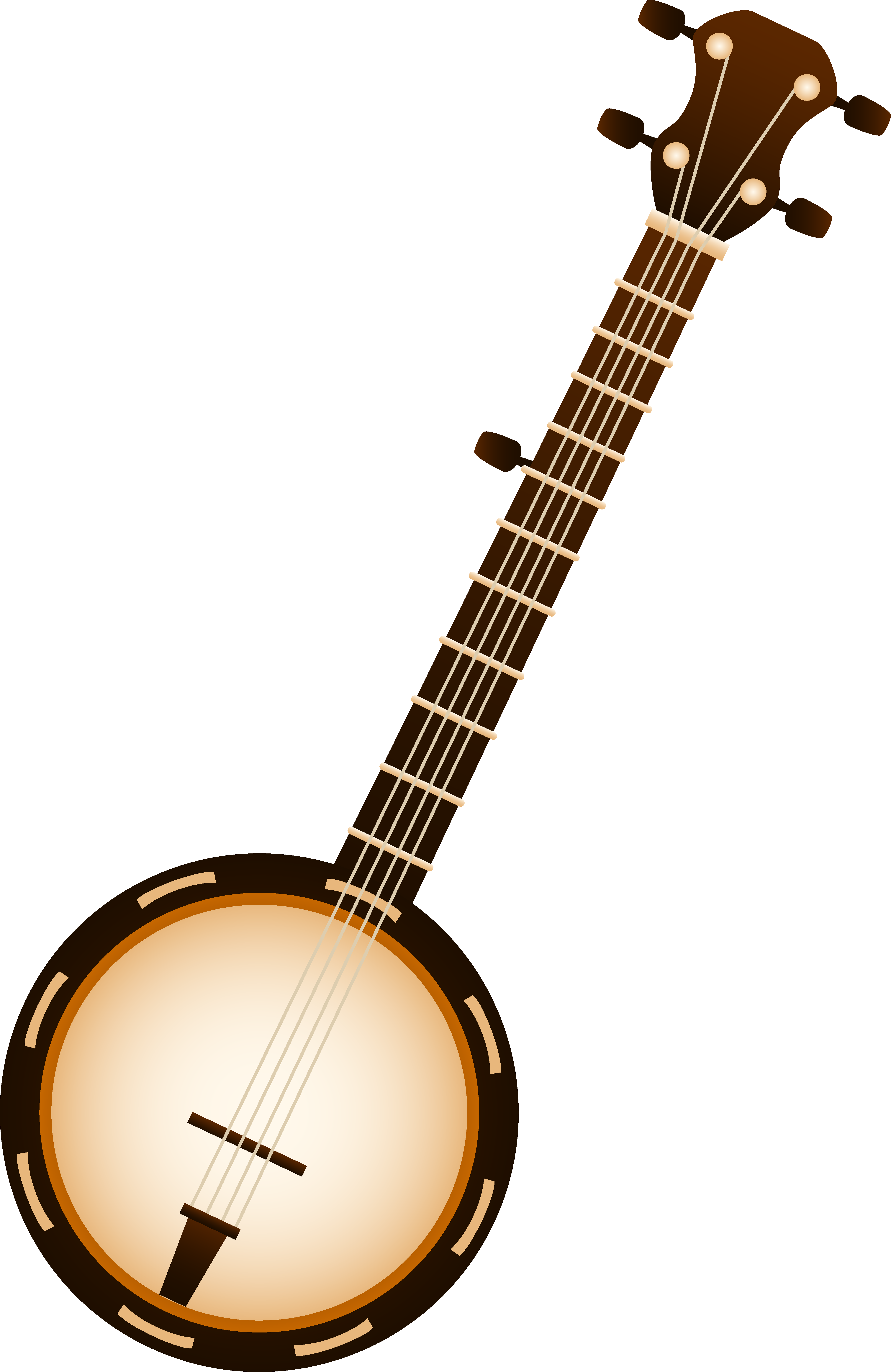 Banjo Musical Instrument - Banjo Clipart (4802x7395), Png Download