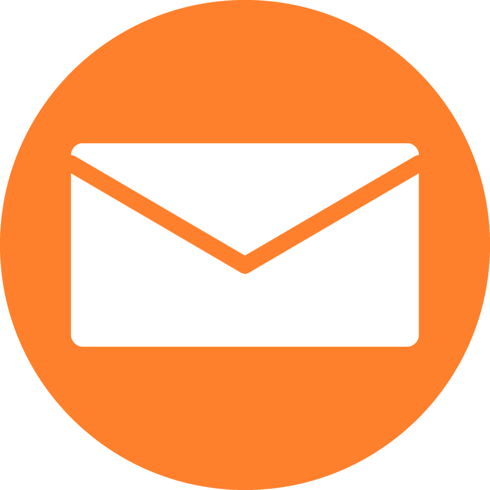 Email-icon - Icon Email Orange Png (1000x1000), Png Download