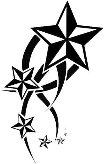 Star Tattoos Png Transparent Images - Star Drawings For Tattoos (400x611), Png Download