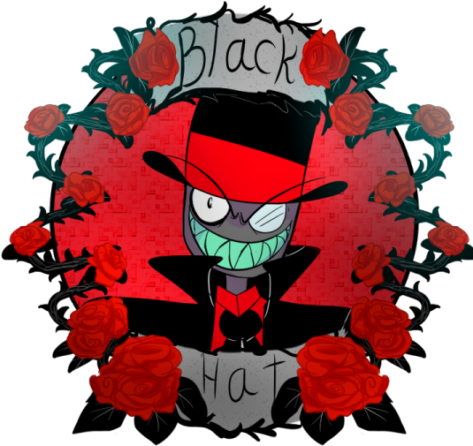 Needed To Doodle This Cute Turd <3 - Black Hat (500x500), Png Download