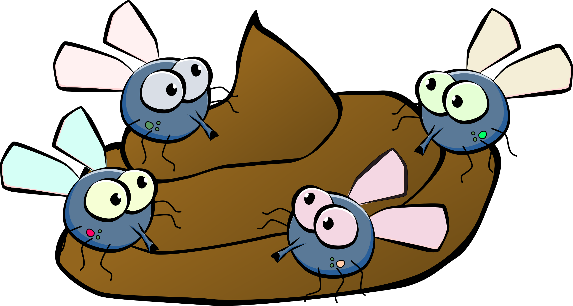 This Free Icons Png Design Of Flies On A Turd (2400x1284), Png Download