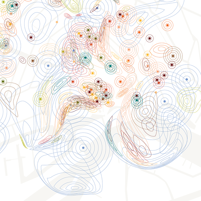 The Color Legend Breaks Down Specific Dominant Smells - Smell Map Amsterdam (650x650), Png Download